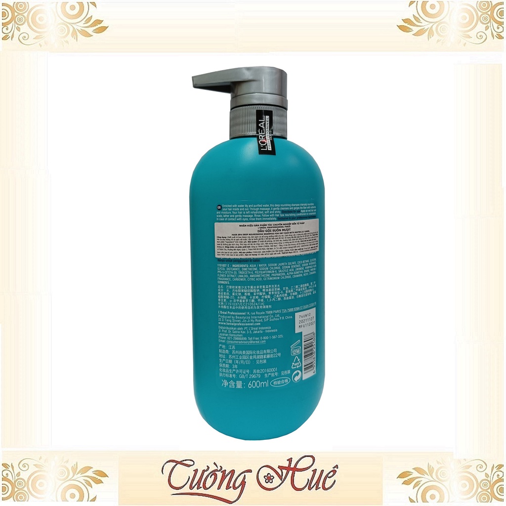 Dầu Gội Suôn Mượt Dành Cho Tóc Khô Loreal Hair Spa Deep Nourishing Shampoo - Xanh
