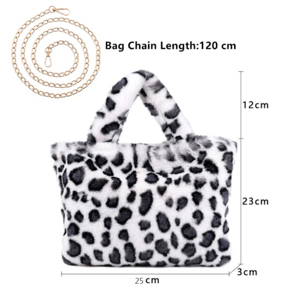 Túi xách vải lông nhân tạo cá tính thời trang dành cho nữ | BigBuy360 - bigbuy360.vn