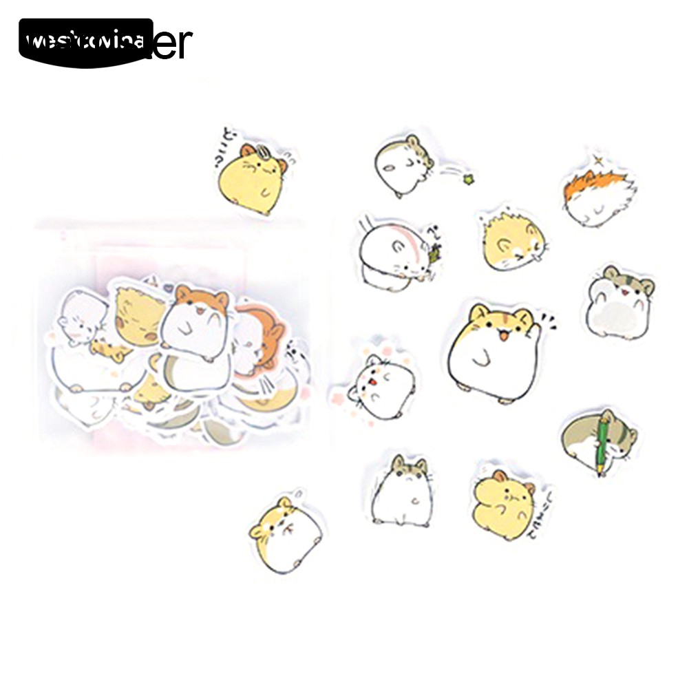 Bộ 40 Miếng Dán Trang Trí Hình Động Vật Đáng Yêu