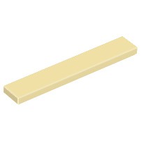 Gạch Lego tấm trơn 1 x 6  / Lego Part 6636: Tile 1 x 6