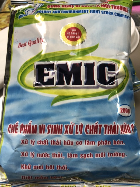 Chế phẩm vi sinh EMIC chuyên xử lý chất thải hữu cơ (200 gram) ☘️