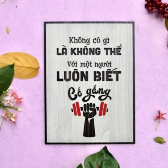 [Giá Mềm] Tranh Decor tạo động lực theo tên slogan những câu nói hay