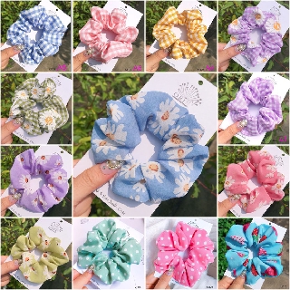 Dây cột tóc, buộc tóc vải scrunchies dễ thương nhiều màu Orin K1129 K1180 K1181 K1179