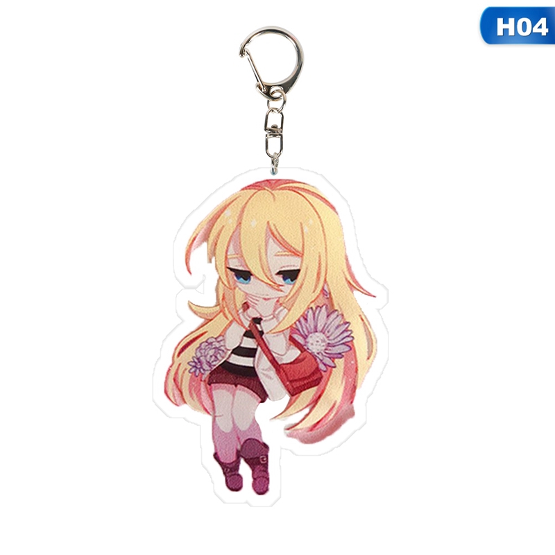 Móc khóa hình nhân vật Anime angels of Death zack isaac