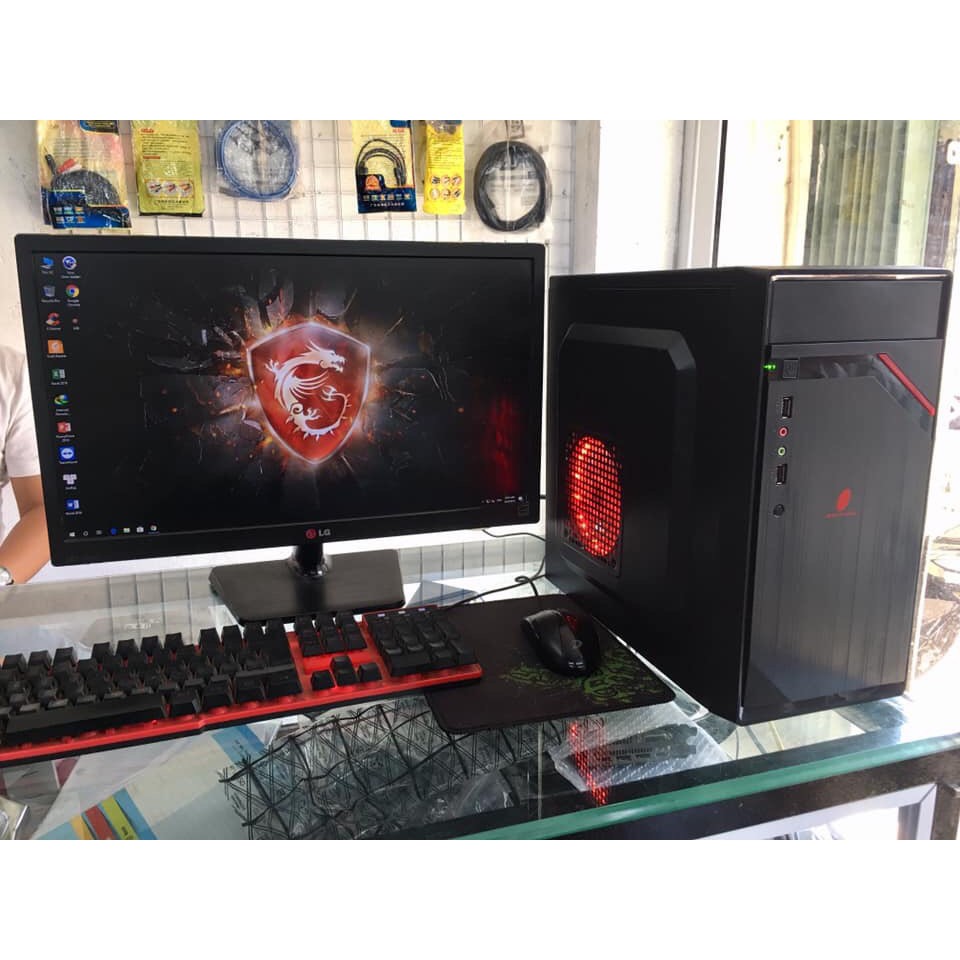 Bộ máy tính để bàn i3 4130 làm việc văn phòng, giải trí, chơi game
