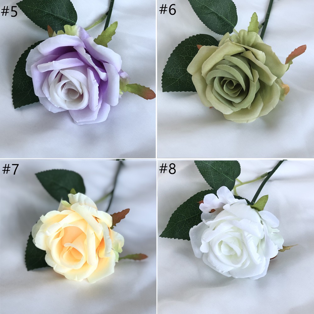 6cm Silk Rose Artificial Rose Bouquet Flower Flannel Flowers Home Wedding Decoration Gift