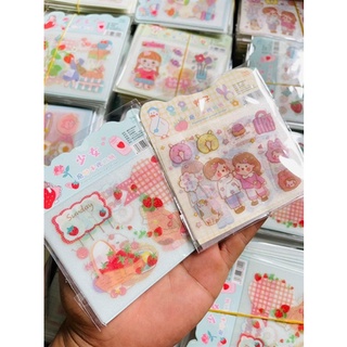 Set 4 Tấm Sticker Dán Trang Trí Chibi