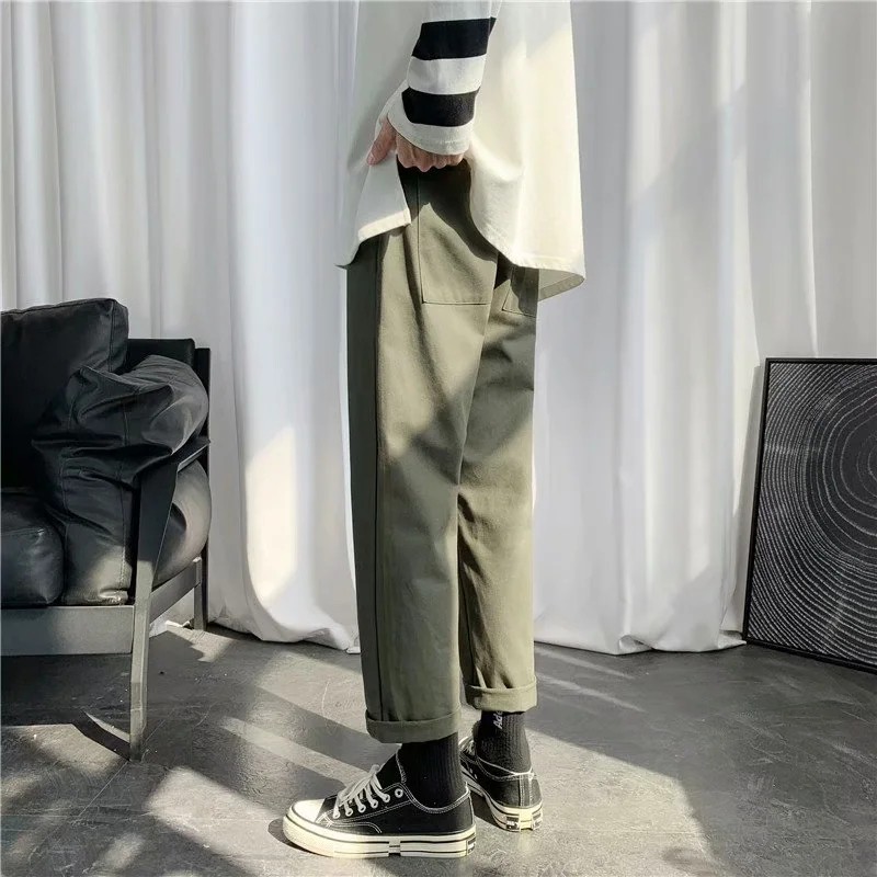 Quần Dài Lưng Thun Màu Trơn Thời Trang Dành Cho Nam Kích Thước S-5XL | BigBuy360 - bigbuy360.vn