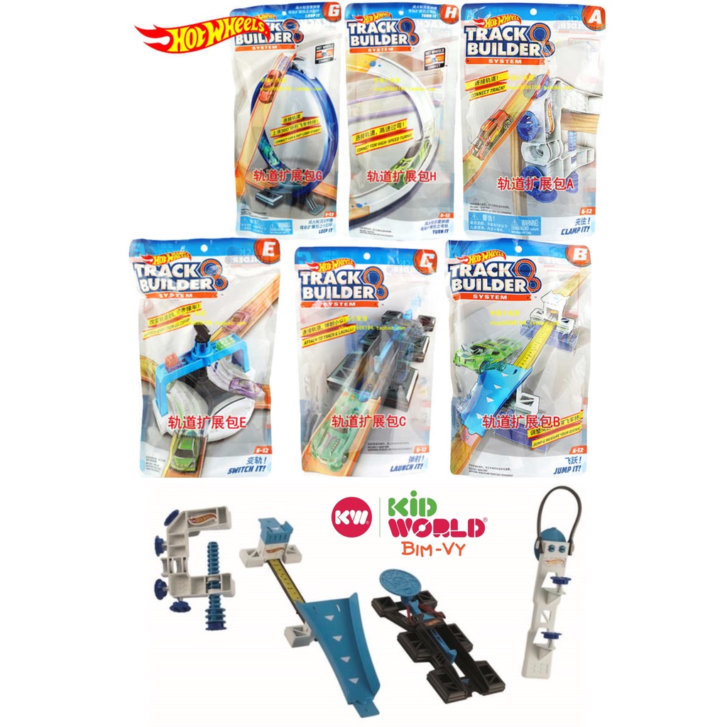 Đường ray đua xe Hot Wheels Track Builder System DLF01 FNJ22.