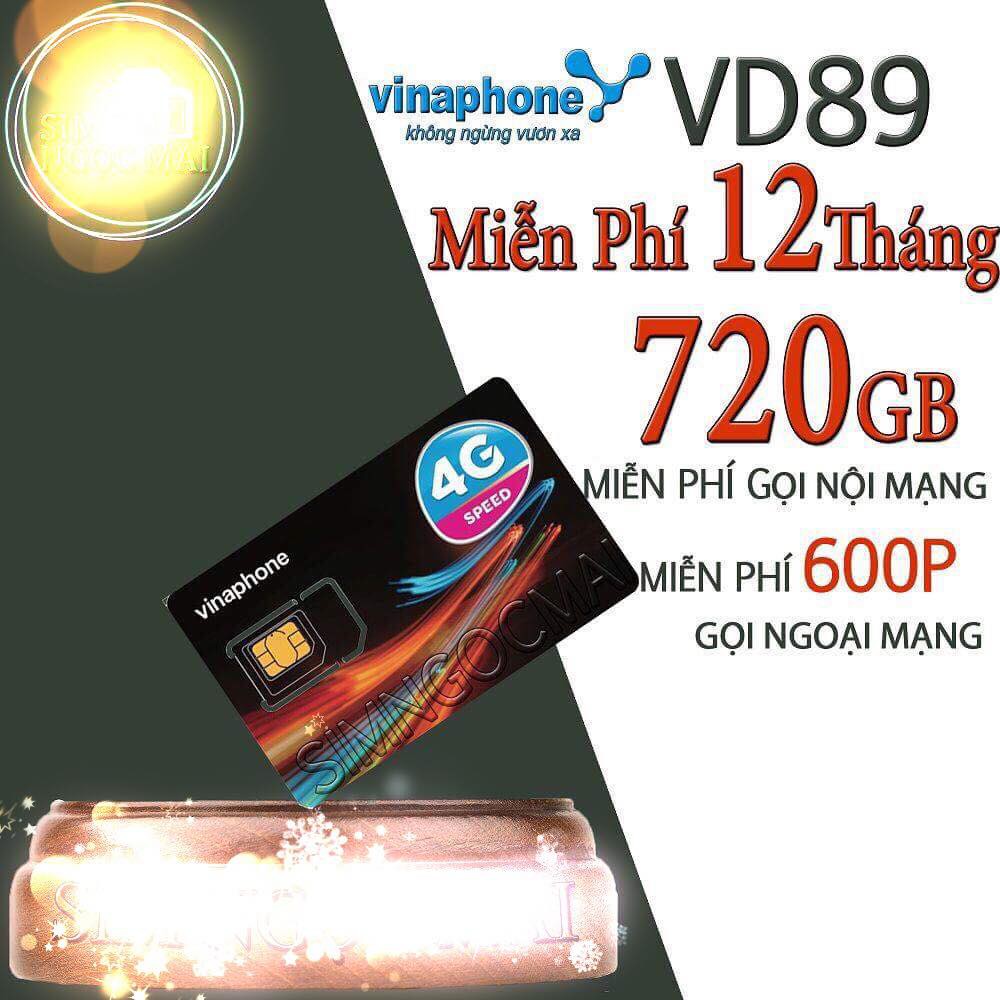 SIM VD149 12T VD89 4GB/NGÀY GỌI VÀ DATA MIỄN PHÍ 1 NĂM KHÔNG NẠP TIỀN