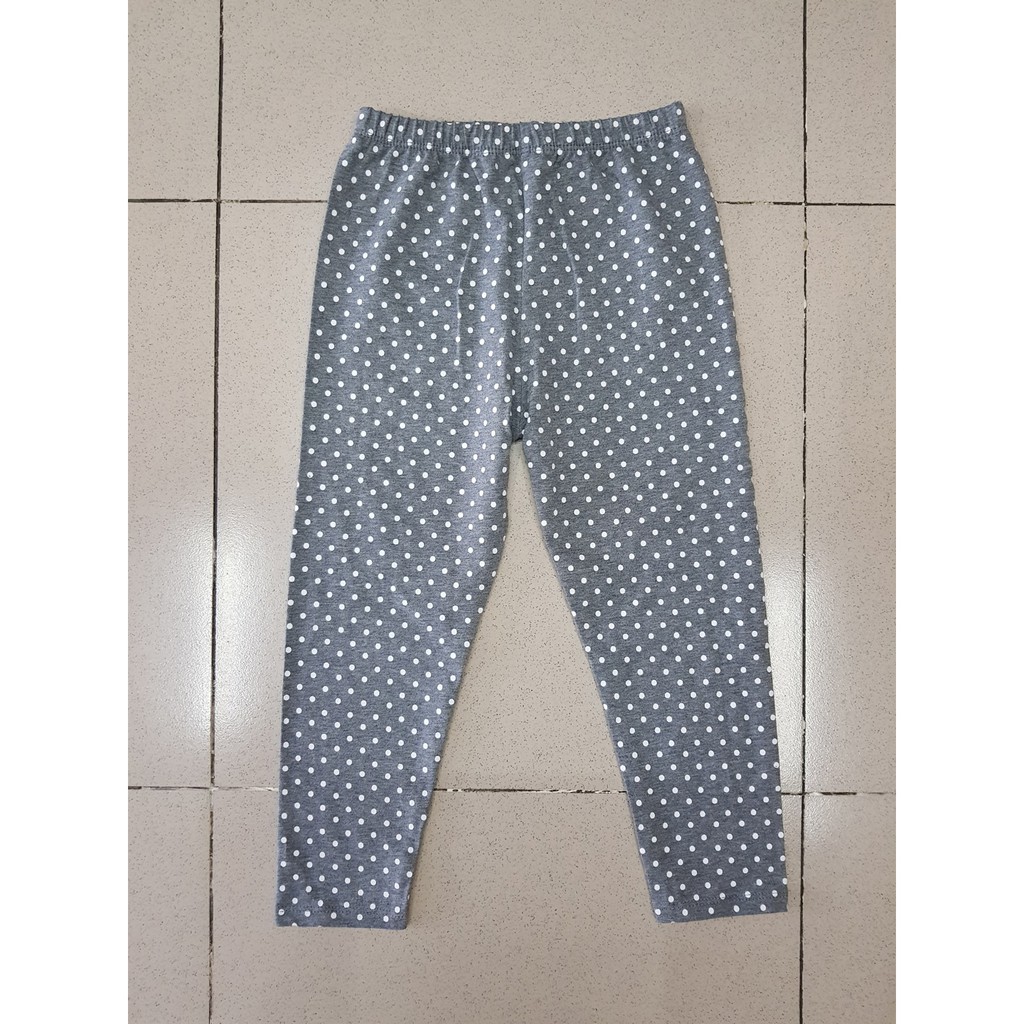 Quần legging dài chấm bi bé gái