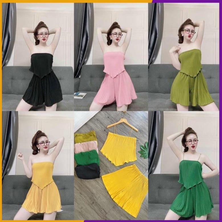Set áo dập ly đùi [Vải Đẹp]