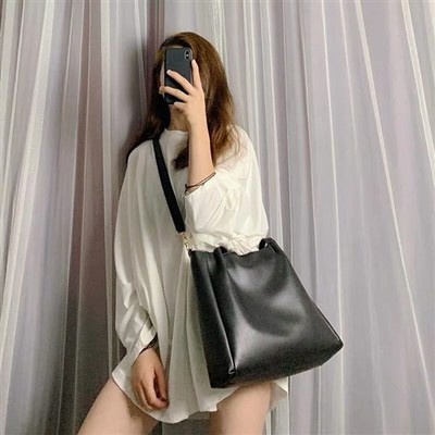 Túi công sở tote da mềm dúm miệng hàng loại 1 vừa A4