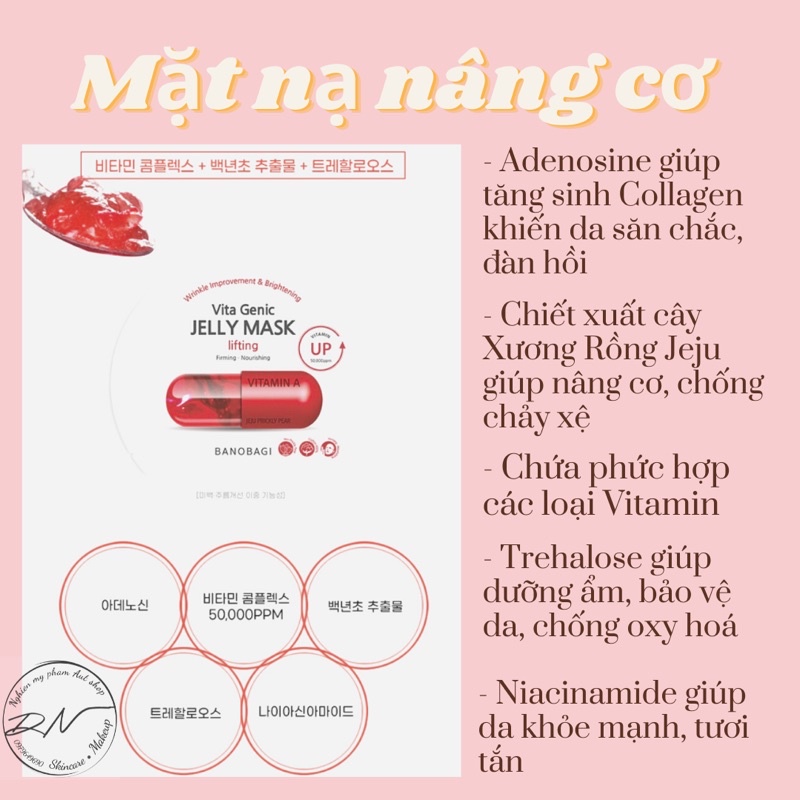 MẶT NẠ GIẤY BANOBAGI VITA GENIC JELLY MASK