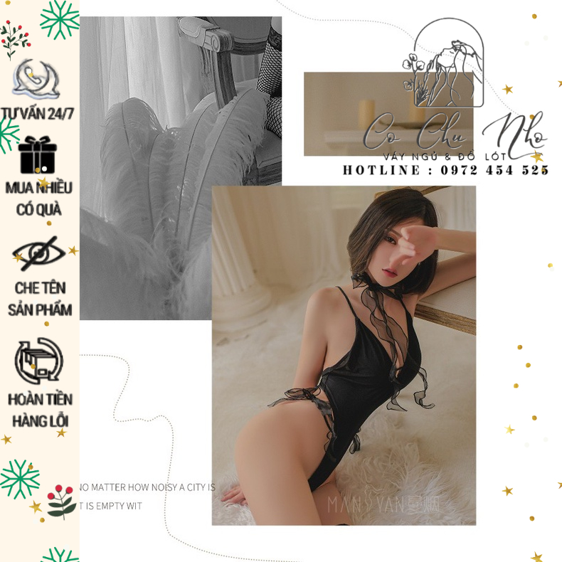 LL873 - Bodysuit thun su Sexy Cute Dễ Thương -(không kèm vớ )cochunhoquan11
