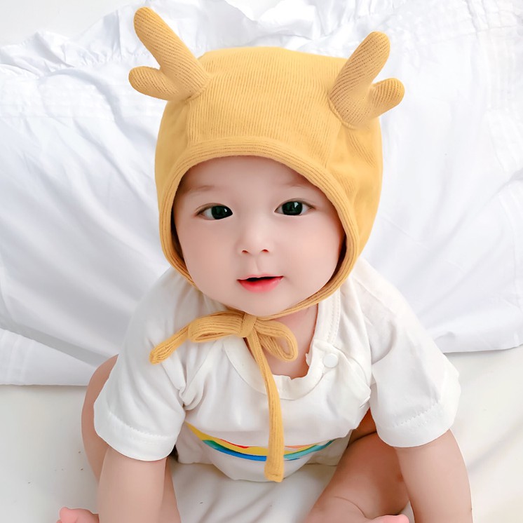 Mũ giữ ấm phối tai hươu dành cho bé