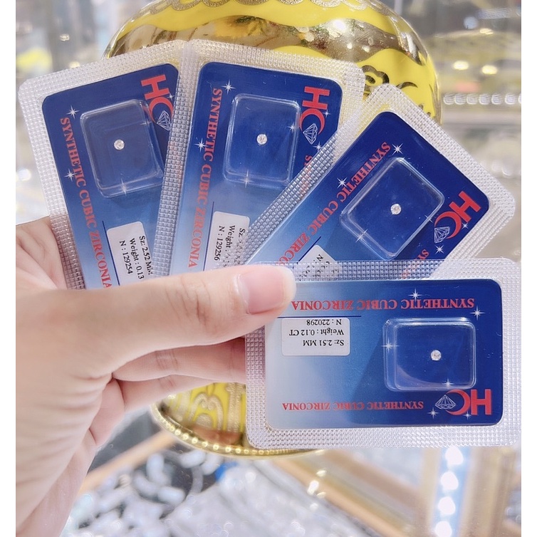 Đá Đính Răng Kim Cương Nhân Tạo size 2.5li Made in Korea