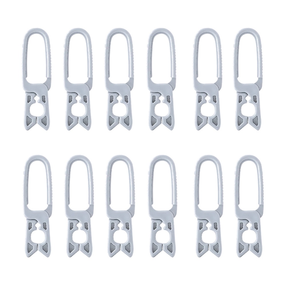 Set 12 Kẹp Nhựa Đa Năng Dùng Để Treo Mũ / Khăn Tắm / Nón / Khăn Choàng