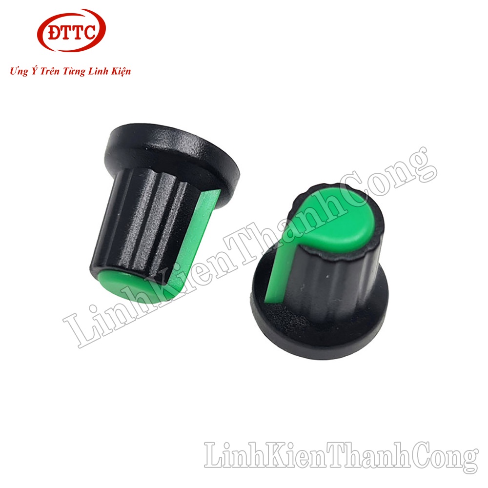 Núm Triết Áp Nhựa Màu Xanh Lá