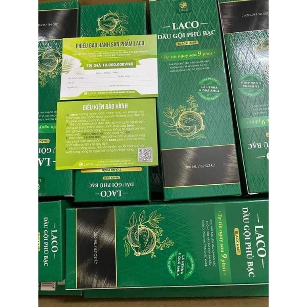 Dầu gội phủ bạc Laco 9 phút