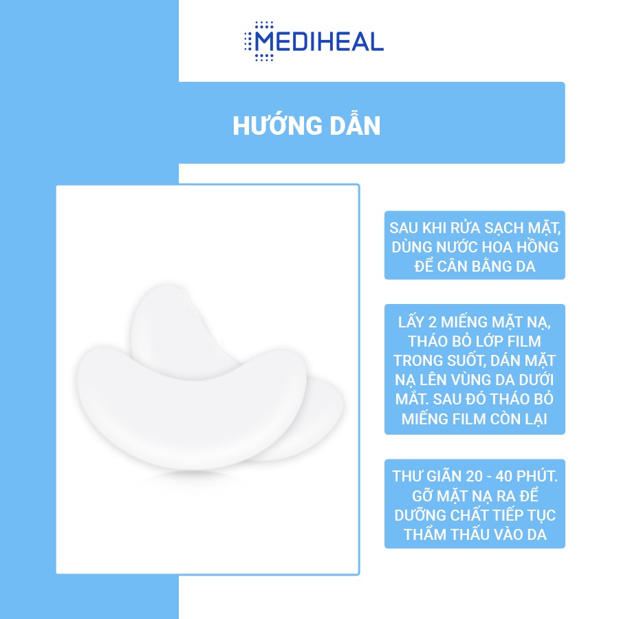 Mặt Nạ Cấp Ẩm Cho Mắt Mediheal N.M.F Aquaring Gel Eye Fill Patch Hộp 5 Túi [K32]