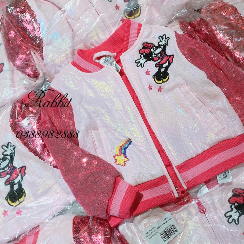 Áo bomber sequin Minnie