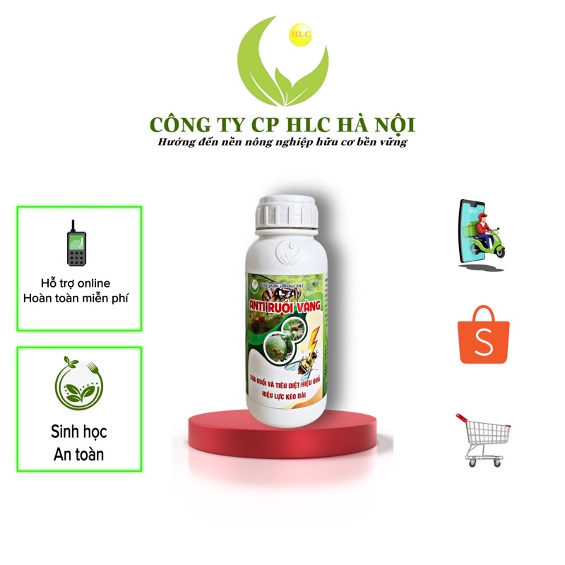 CHẾ PHẨM SINH HỌC XUA ĐUỔI VÀ TIÊU DIỆT RUỒI VÀNG - ANTI RUỒI VÀNG PHÒNG TRỪ RUỒI VÀNG HIỆU QUẢ, AN TOÀN - CHAI 500ML
