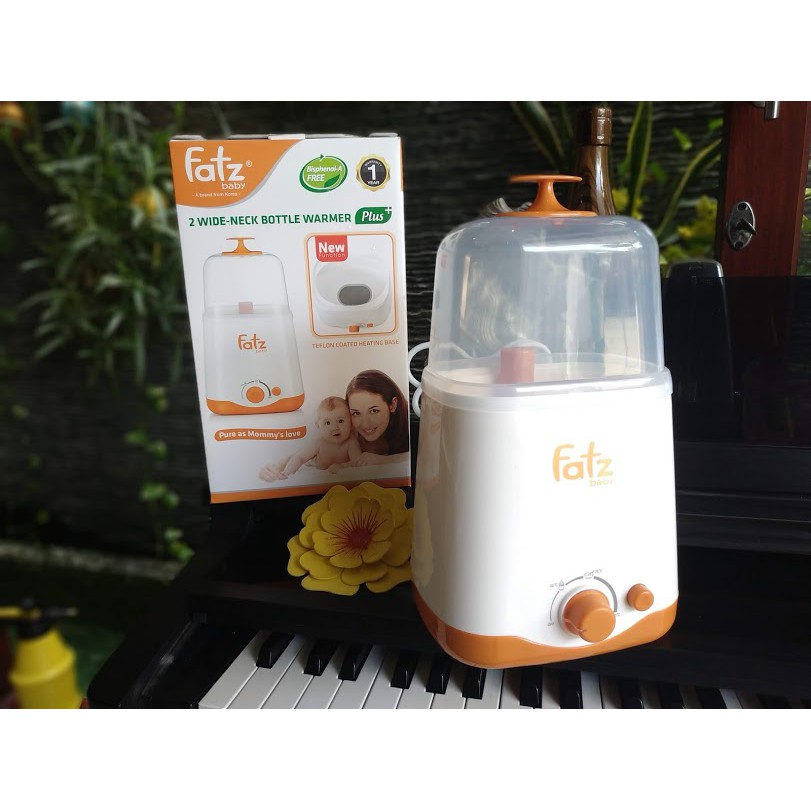 Máy Hâm, Tiệt Trùng Bình Sữa 2 Bình Cổ Rộng Fatz Baby FB3012SL