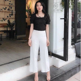 Quần Ống Suông Khóa Sườn (SP001022 )