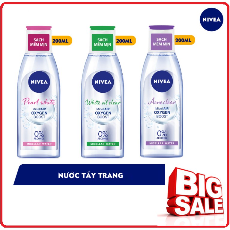 Nước Tẩy Trang NIVEA Dịu Nhẹ Chai 200ml