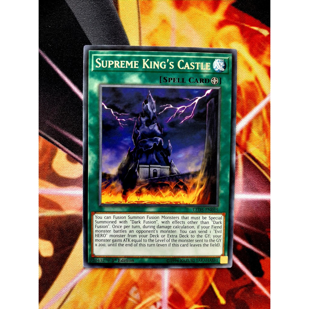 [ĐỖ LẠC SHOP ] THẺ BÀI YUGIOH - SPELL - Supreme King's Castle - LED5-EN015 - Rare 1st Edition&lt;br&gt;