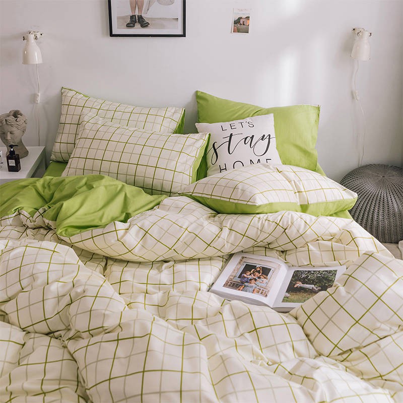gối INS Bộ đồ giường Scandinavian ký túc xá sinh viên bốn mảnh Ga trải giường