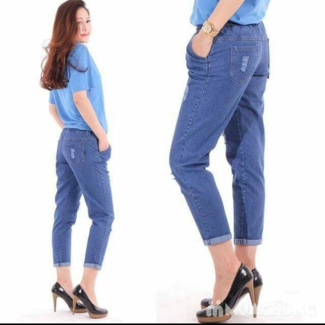 Combo 1 quần bò thụng + 2 quần giả bò giá chỉ 220k