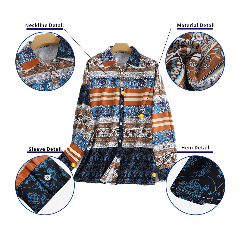 Zanzea Áo Sơ Mi Nữ Dài Tay Cổ Bẻ Thời Trang Châu Âu