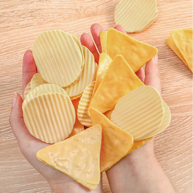 Kẹp giấy tài liệu hình khoai tây chiên / bánh snack sáng tạo tiện dụng dành cho học sinh