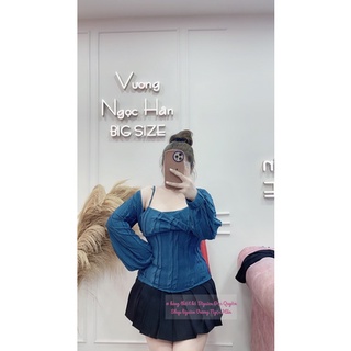 ( 60kg => 82kg BIGSIZE ) SET ÁO DÂY KÈM KHOÁC GÂN XỐP