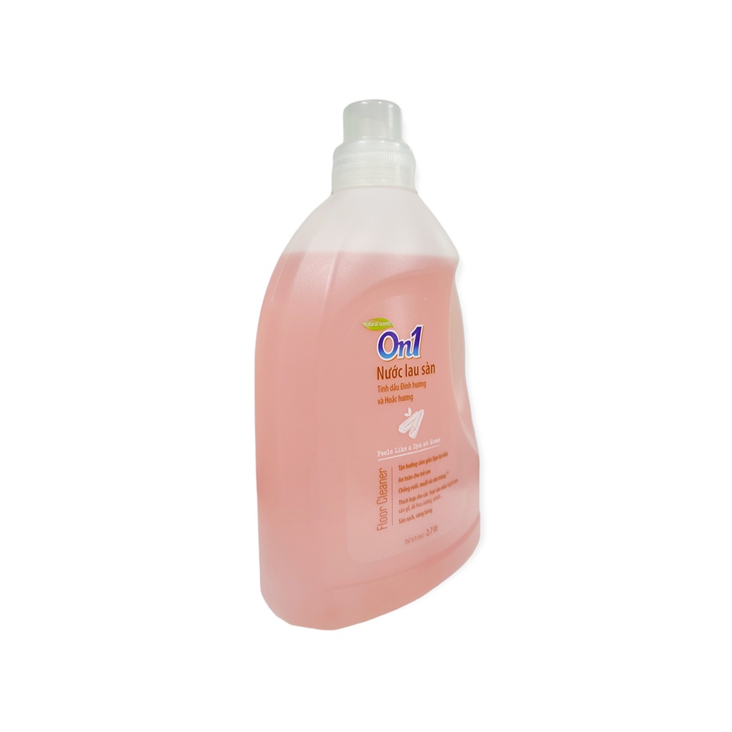 Nước Lau Sàn On1 Tinh Dầu Sả, Hoắc Hương Đinh Hương Can 2,6 Lít Hương Thơm Chiết Xuất Thiên Nhiên