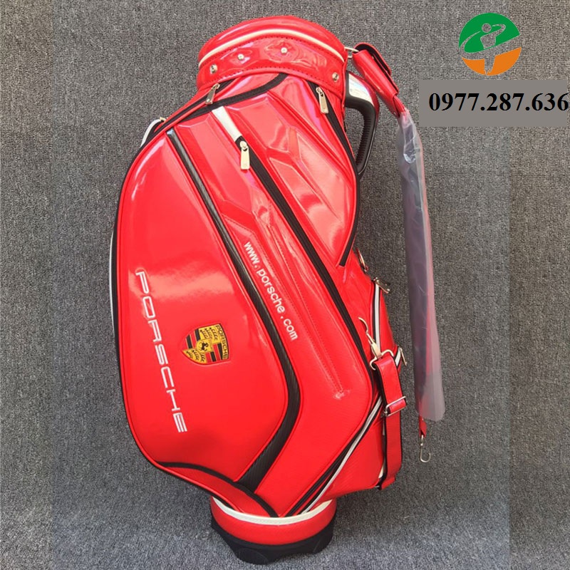 Túi gậy golf Poscher đựng 14 - 16 gậy da PU cao cấp chống nước chống bụi shop GOLF PRO TM055