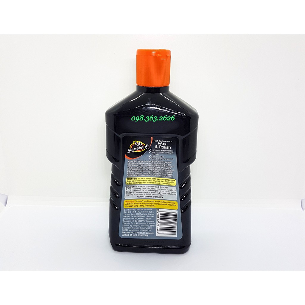 Bóng Sơn Xe ARMORALL Wax & Polish 500ml