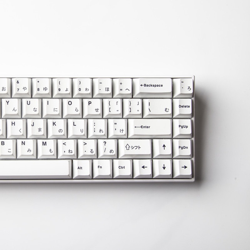 GMK Minimalist White Keycaps Cherry Profile Nhật Bản Keycaps PBT Thuốc nhuộm thăng hoa Bàn phím cơ Keycaps 137 Phím