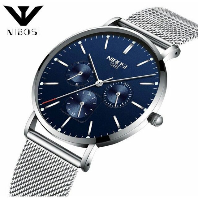 CHO XEM CHO THỬ Đồng hồ nam NIBOSI ✳️FreeShip✳️ Chống nước, Chống xước, dây lụa cao cấp | BigBuy360 - bigbuy360.vn