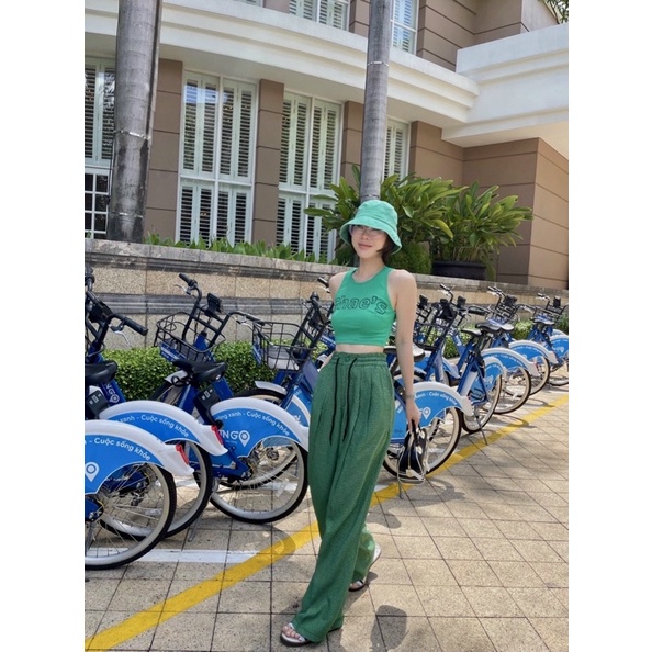 Set áo thun CN 3 lỗ + quần caro suông