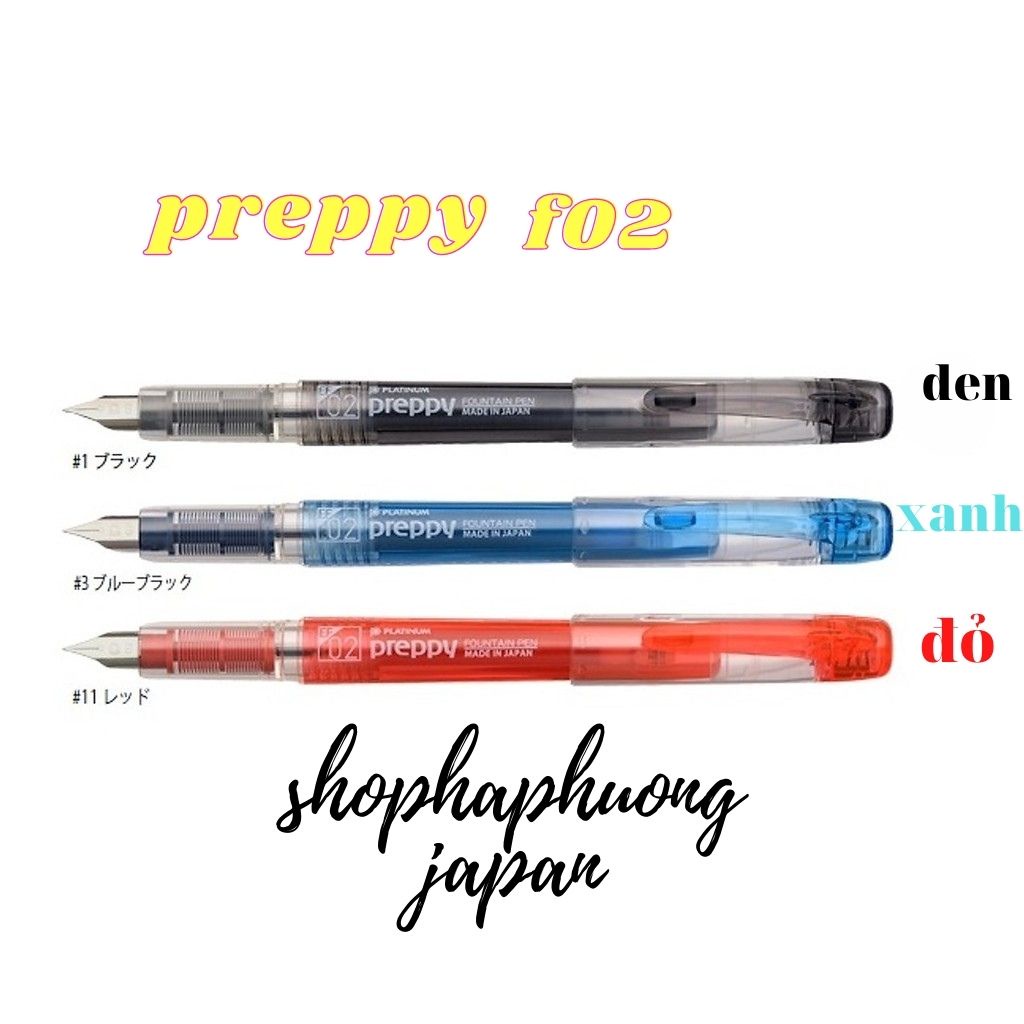 Bút MáyNhật Bản Preppy F02 ,Nét Nhỏ ,Bút Mực Tiểu Học ,Bút Học Sinh,Viết Luyện Chữ Đẹp