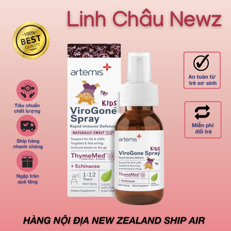 Artemis Virogone - Tăng đề kháng cho bé của New Zealand