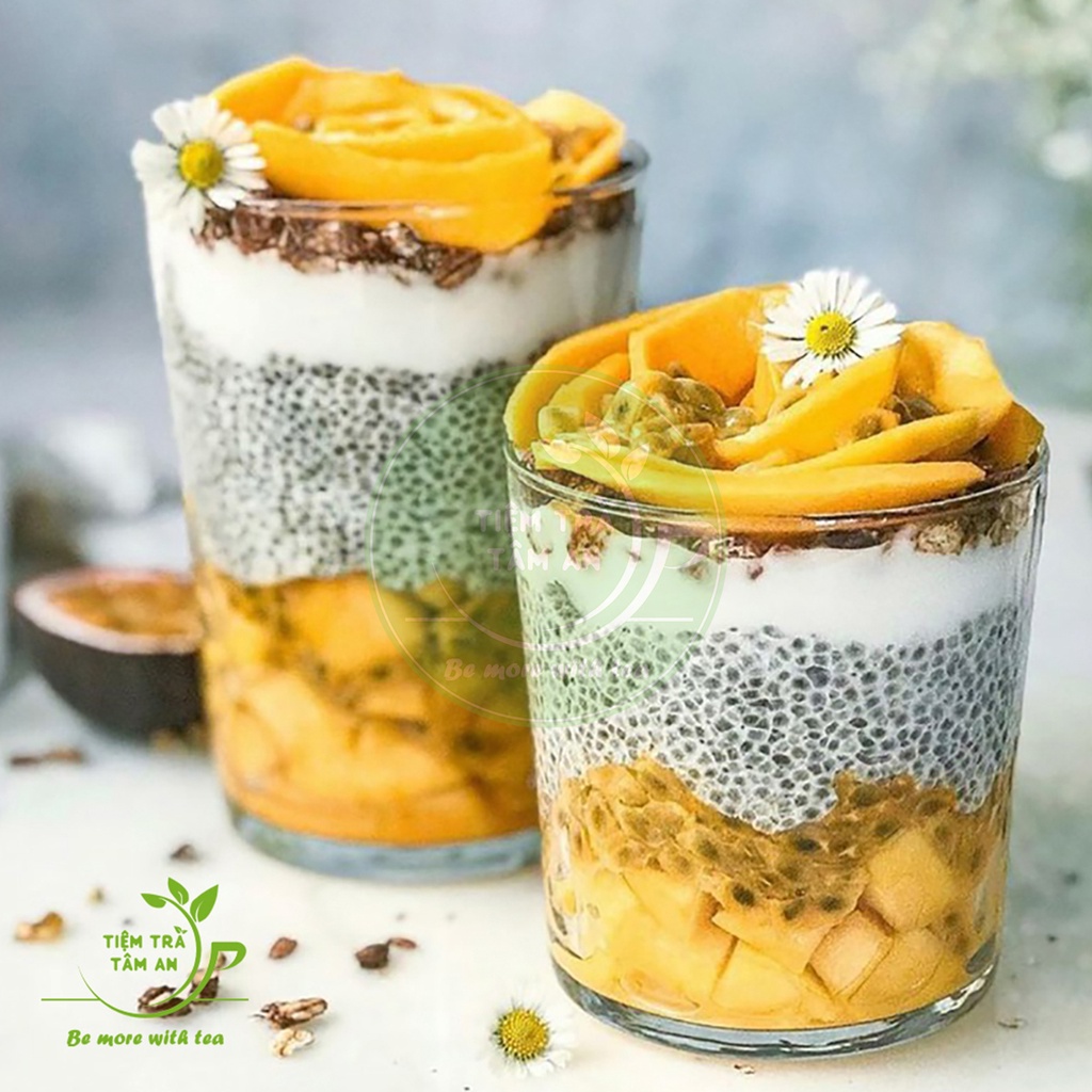 Hạt chia Úc Black Chia seeds, gói 100g, 200g, 500g - Tiệm Trà Tâm An