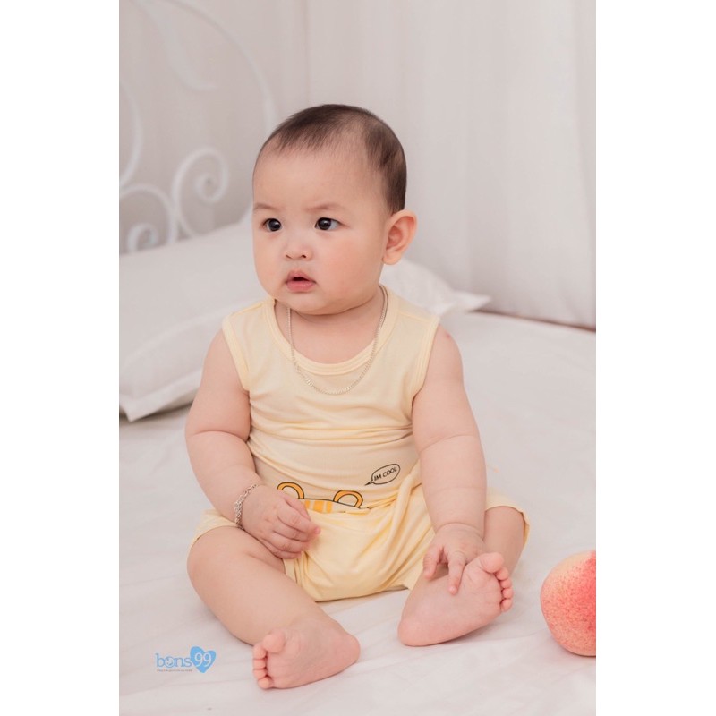 Bộ ba lỗ bamboo Bons99 ( sát nách BB006)