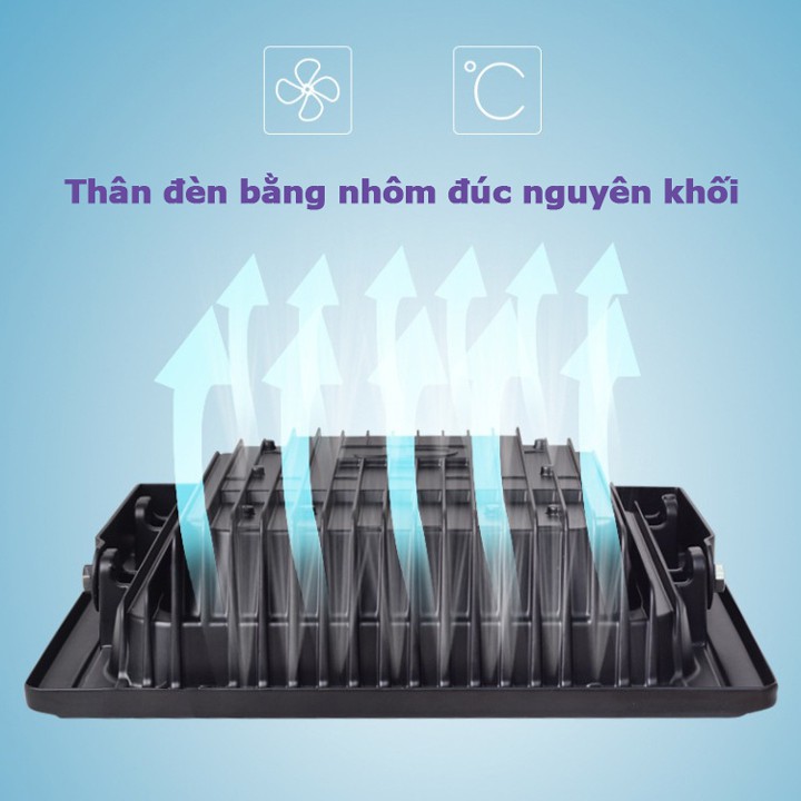 Đèn led pha nhôm năng lượng mặt trời JD-8840L 40W