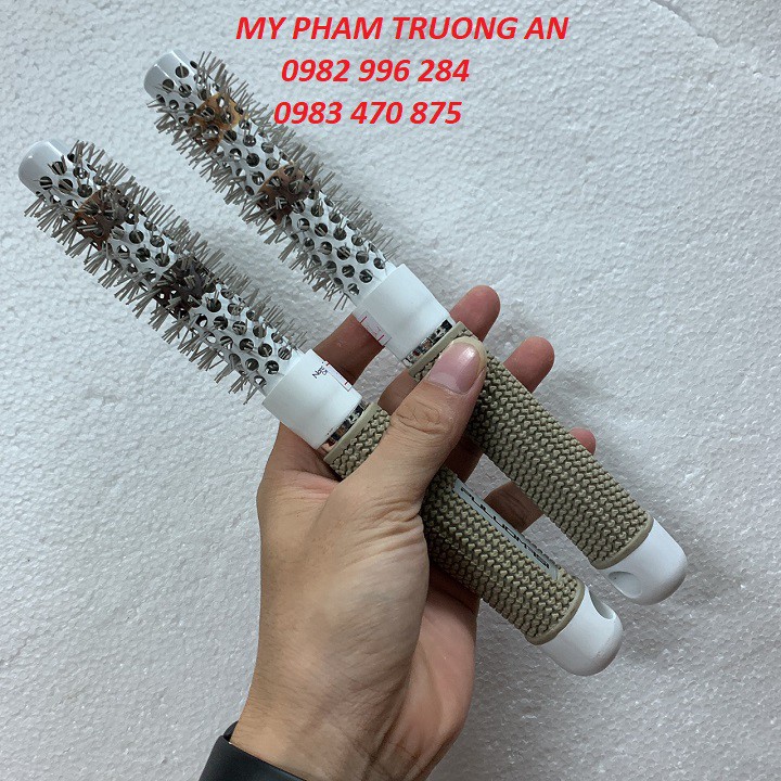 Lược tròn sấy tóc nam nano tráng sứ ceramic