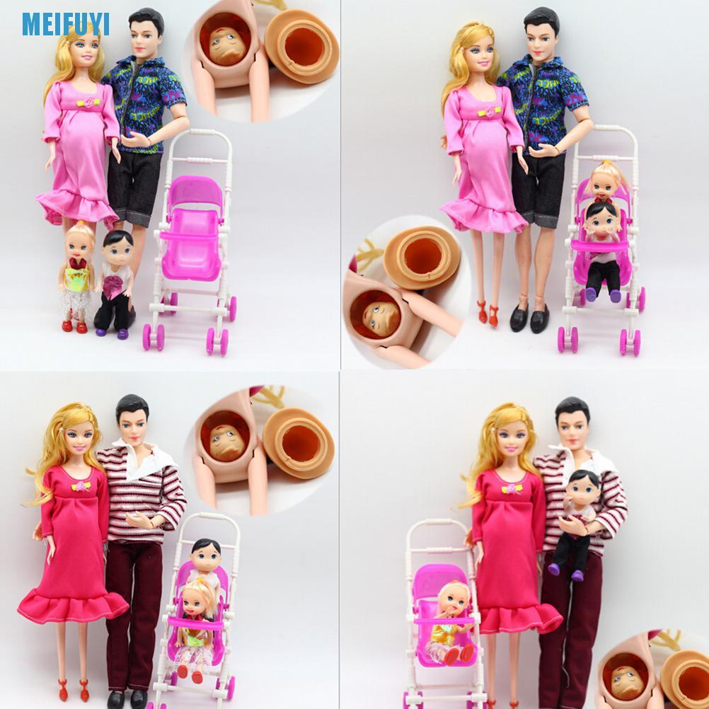 Set 6 Mô Hình Gia Đình Búp Bê Barbie 439v Xinh Xắn