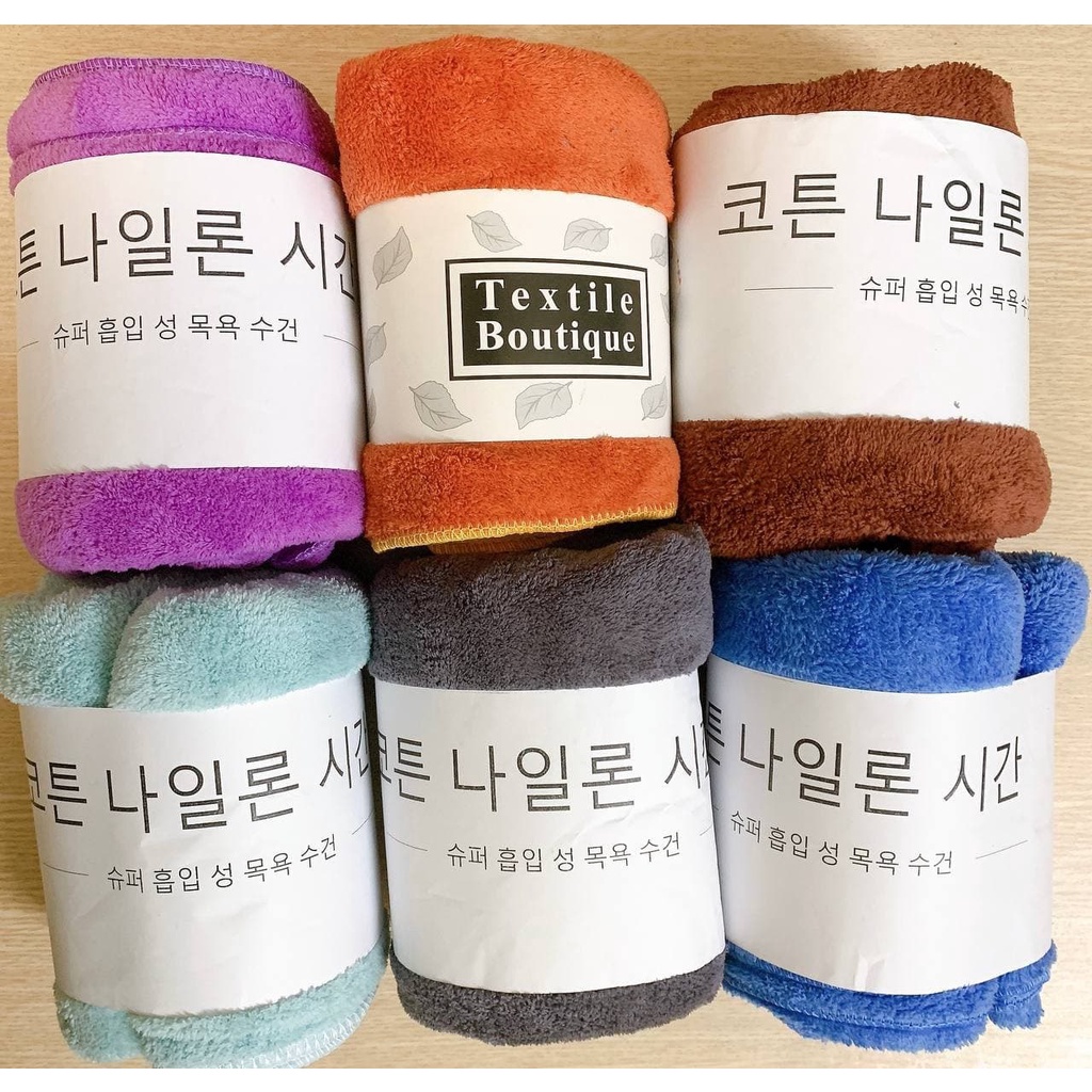 Khăn tắm lông cừu xuất Hàn kích thước 70 x 140 cm